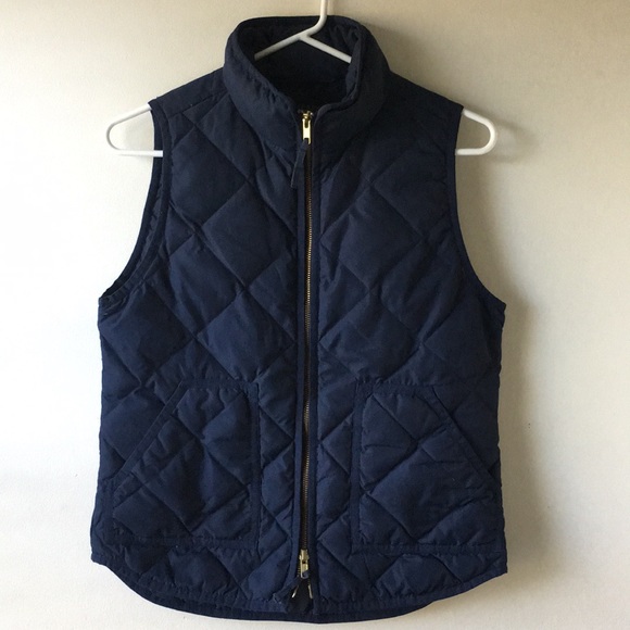 J. CREW Excursion Navy Blue Down Vest Puffer - Picture 6 of 6